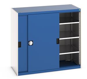 Bott Cubio Cupboard with Sliding Doors 1200H x1300Wx650mmD Bott Cubio Sliding Solid Door Cupboards with shelves and drawers 1600mm high option available 31/40022063.11 Bott Cubio Cupboard with Sliding Doors 1200H x1300Wx650mmD.jpg